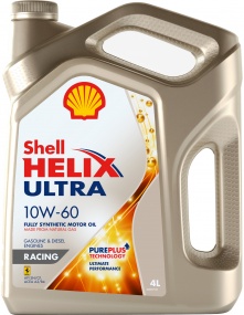 Масло SHELL Helix Ultra Rasing 10w60 синт., 4л