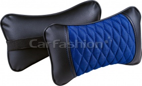 Подушка под шею «ELEMENT» синий/черный/черный 2шт "CarFashion"