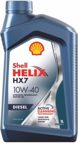 Масло SHELL Helix Plus HX7 Diesel 10w40  п/син 1л