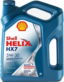 Масло SHELL HX7 5w30 п/синт.4л