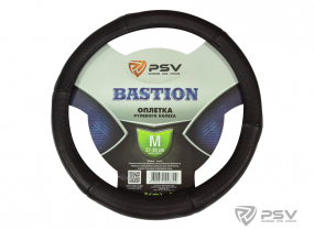 Оплетка руля BASTION черный M "PSV"