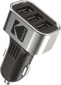 Автомобильное зарядное устройство для телефона/планшета, USBх3, Quick Charge 3.0. UC110 "KODAK" 