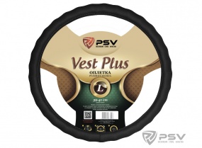 Оплетка руля VEST PLUS Fiber черный L "PSV"