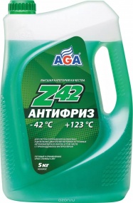 Антифриз "AGA049Z" зеленый 5кг