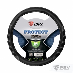 Оплётка руля PROTECT  M, черно-серый "PSV"