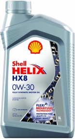 Масло SHELL Helix HX8 0w-30 синт. 1л