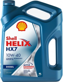 Масло SHELL Helix Plus HX7 Diesel 10w40  п/син. 4л 