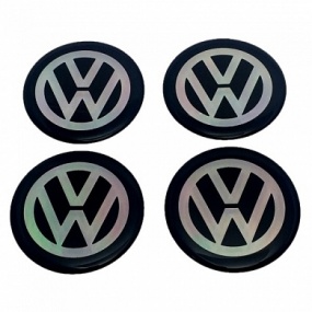 Наклейка на диск VW голографические 60мм (4шт)