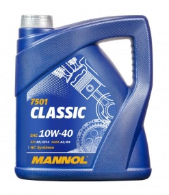 Масло "MANNOL" Classic 10w40 п/син. 4л 7501