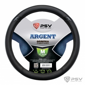 Оплетка руля ARGENT черный M "PSV"