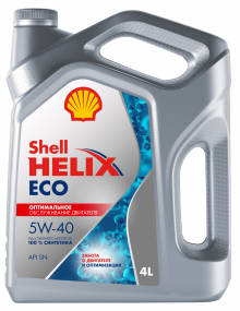 Масло SHELL Helix ECO 5w40 синт., 4л