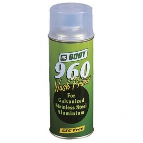 Аэрозольный грунт Body 960 WASH PRIMER кислотный 2К желто - зел 0.4 л
