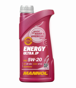 Масло "MANNOL" синтетическое ENERGY ULTRA JP SAE 5W-20  1л 7906