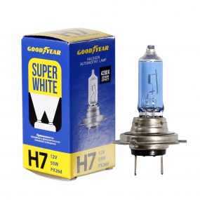 Галогенная лампа Goodyear Super White Н7 12V 55W PX26d 