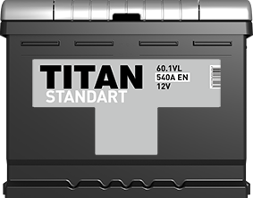 Аккумулятор Титан Standart 60 А/ч о.п.