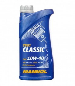 Масло "MANNOL" Classic 10w40 п/син. 1л 7501