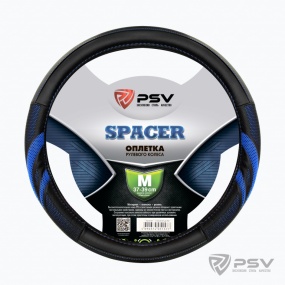 Оплётка руля SPACER  M, черно-синий "PSV"