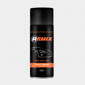 Грунт-эмаль REMIX по пластику чёрный 520мл