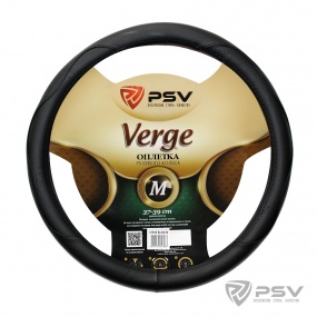 Оплетка руля VERGE Fiber черный М "PSV"