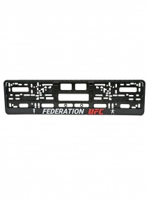 Рамка  номерного знака "Federation UFC",  черная