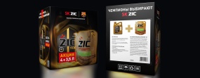 Масло ZIC TOP 5w-40 4л + Жидкость стеклоомывающая ZIC Super Windshield Washer -20 3.5л
