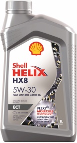 Масло SHELL Helix HX8 ECT 5w-30, синт. 1л