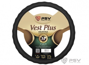 Оплетка руля VEST PLUS Fiber черный M "PSV"