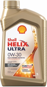 Масло SHELL Helix Ultra ЕСТ  0w30 C3/C2 синт., 1л