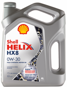 Масло SHELL Helix HX8 0w-30 синт. 4л