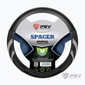 Оплётка руля SPACER  M, черно-серый "PSV"