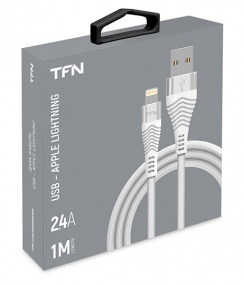 Кабель USB - Lightning, FORZA, 1м, белый